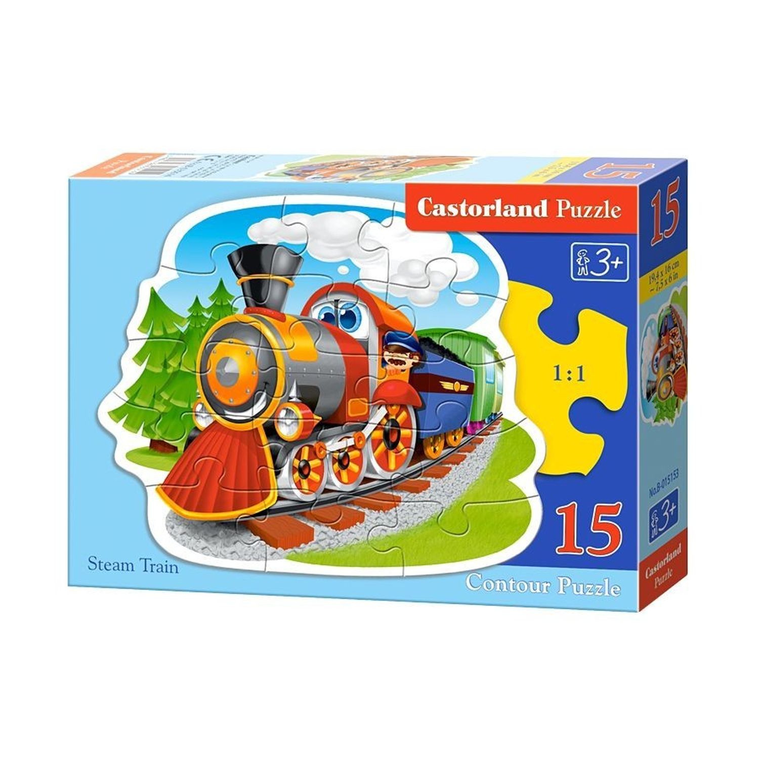 Puzzle Castorland locomotiva 15 piese fotografia produsului