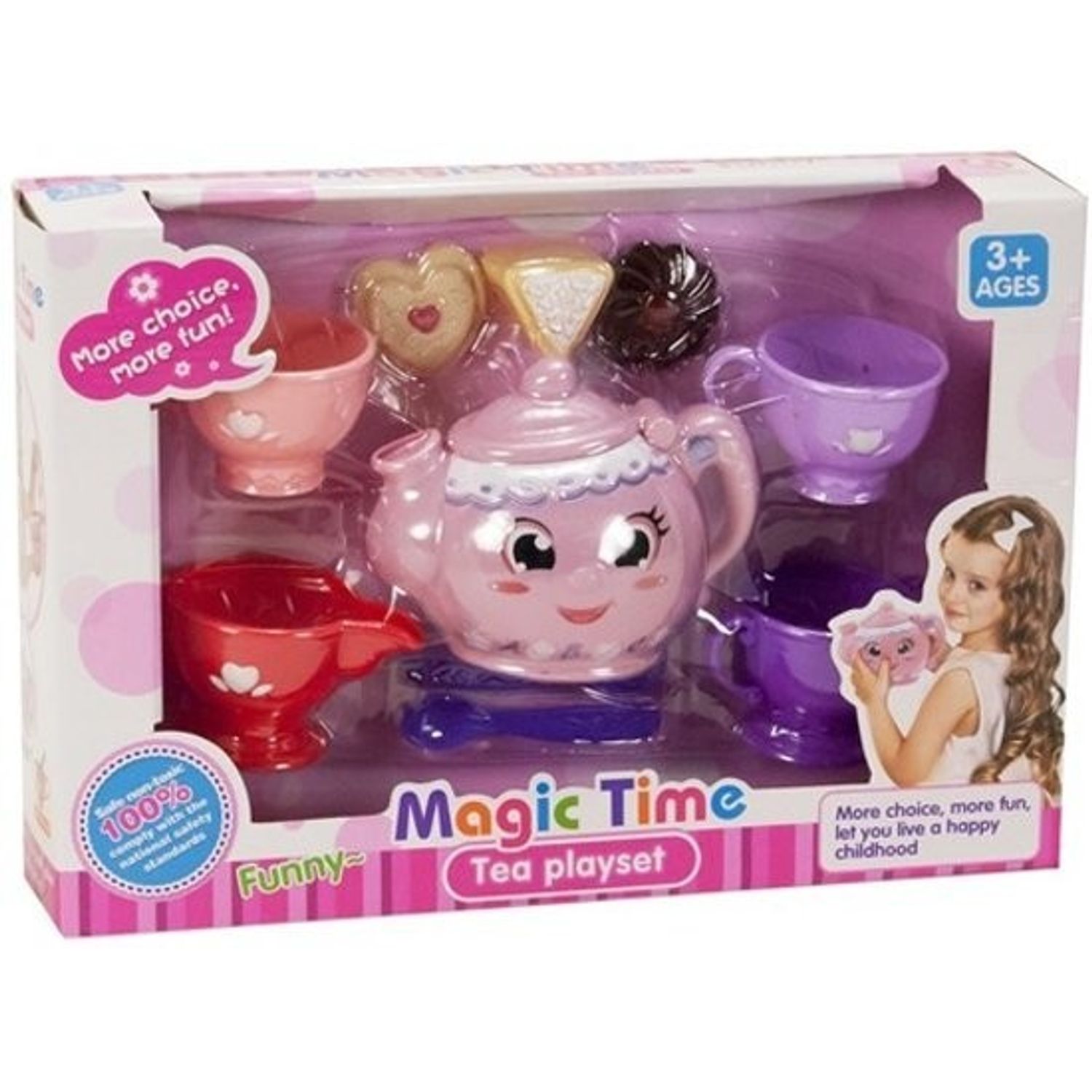 Set de ceai Magic Time cu 10 piese colorate fotografia produsului