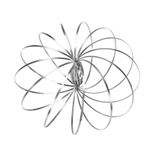 Bratara magica 3D Flow Ring, metalica, 14 cm fotografia produsului View 2 S