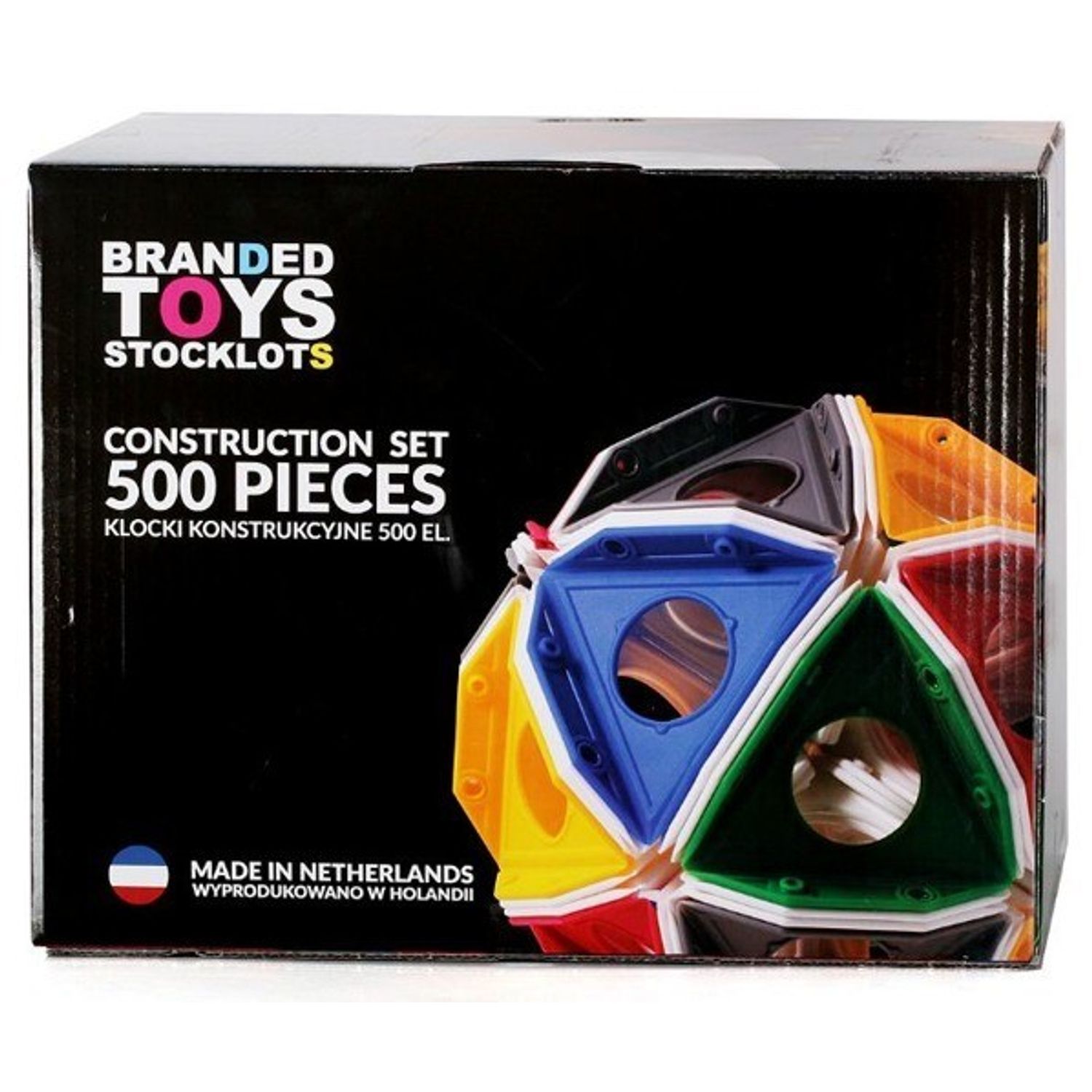 Set de constructie Branded Toys Triqo 500 piese fotografia produsului