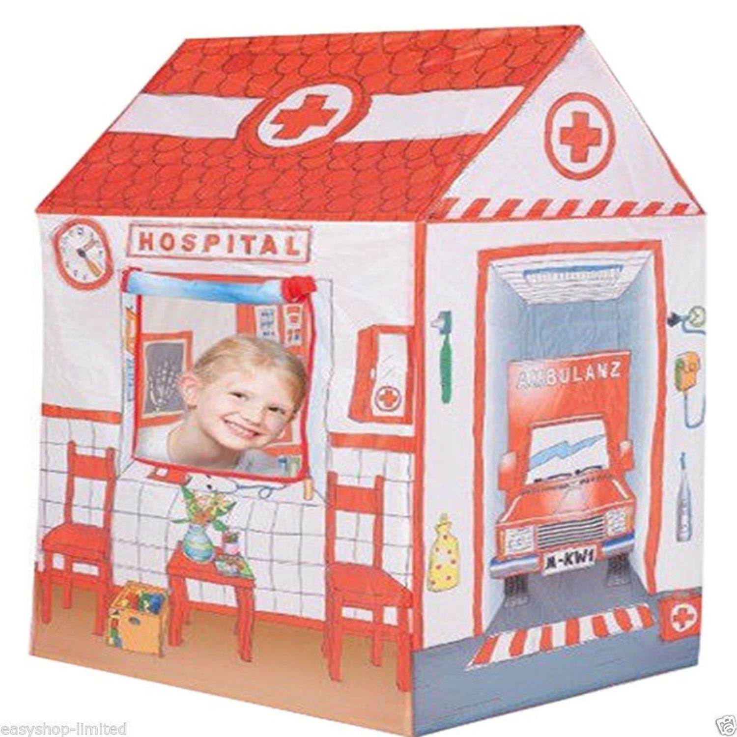 Cort de joaca pentru copii John in forma de spital fotografia produsului