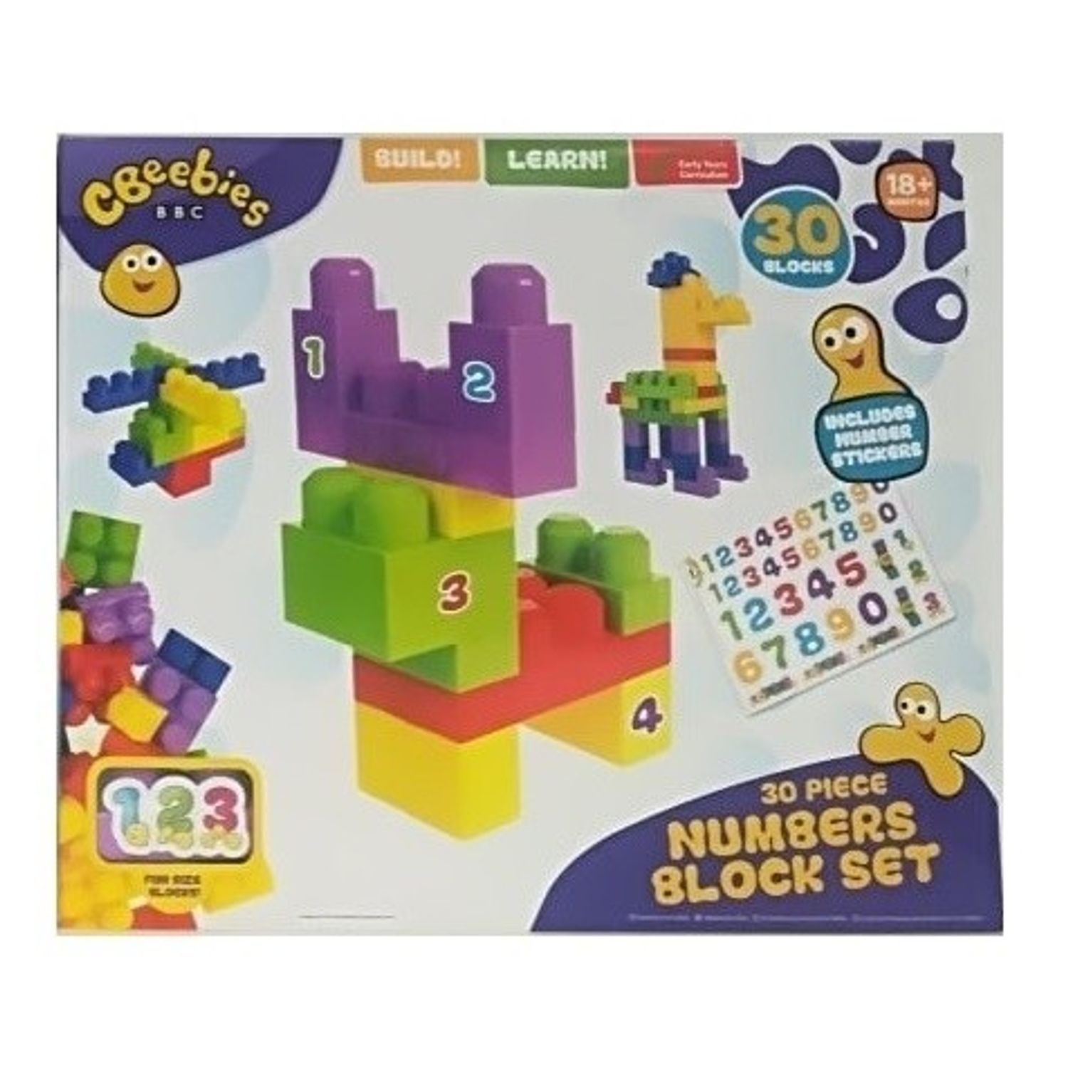 Set de Construit CBEEBIES Invata numerele 30 piese fotografia produsului