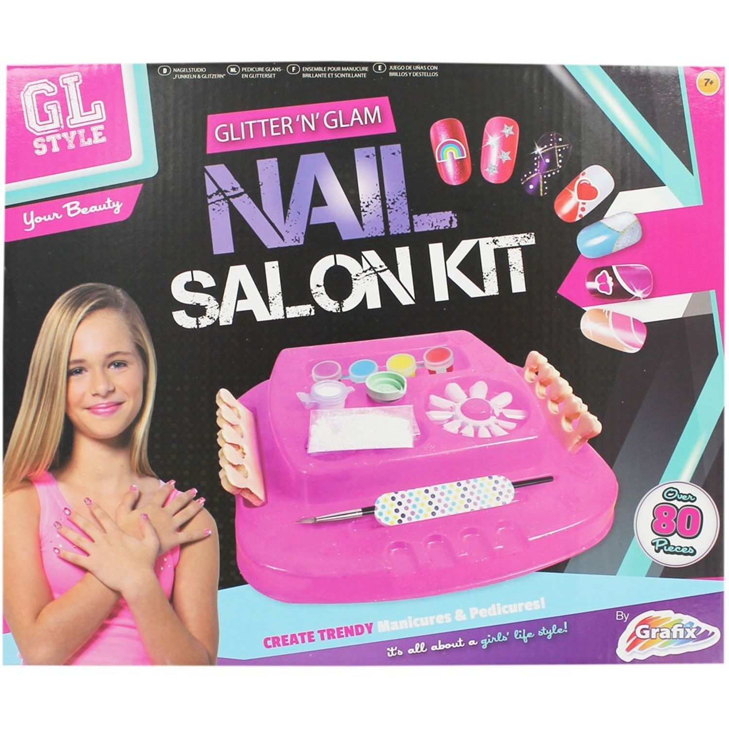 Set de manichiura Grafix design unghii pentru fetite fotografia produsului View 2 L
