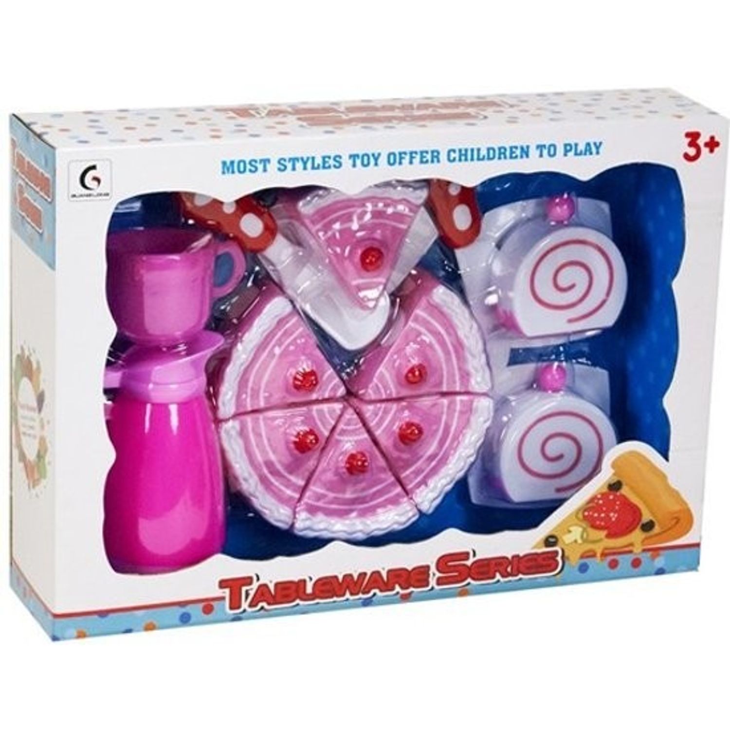 Set de bucatarie John Toys Tableware cu tort si ceai fotografia produsului View 2 L