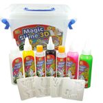 Set Magic Slime 3D cu 12 piese, 5 culori + 4 șabloane fotografia produsului