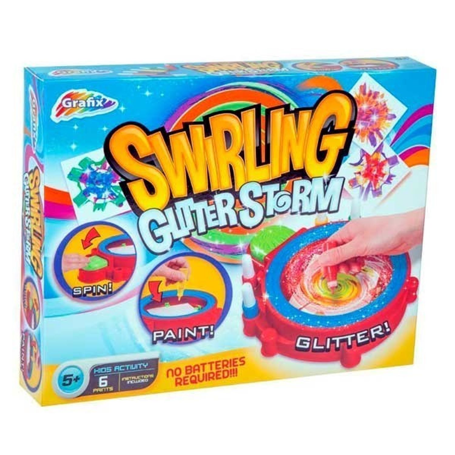 Set arta prin &icirc;nv&acirc;rtire Grafix Swirling Glitter Storm fotografia produsului