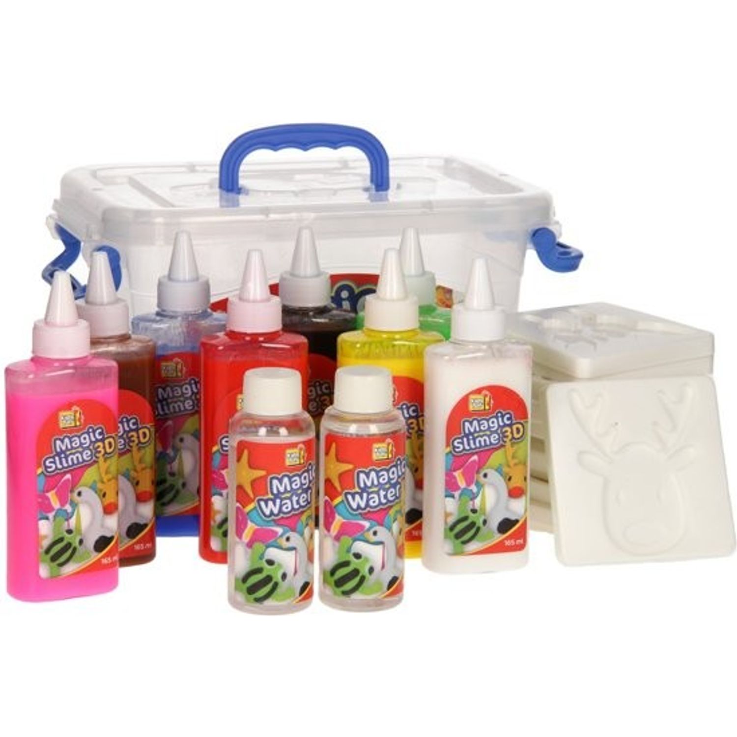 Set Magic Slime 3D cu 23 piese, 8 culori + 12 șabloane fotografia produsului