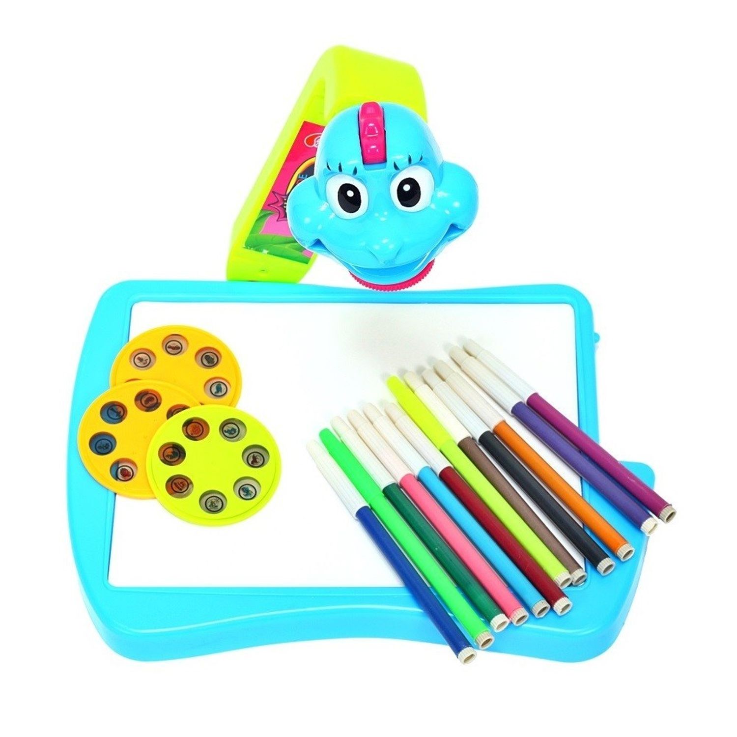 Set desen Malplay Proiector Dragon cu discuri si markere fotografia produsului
