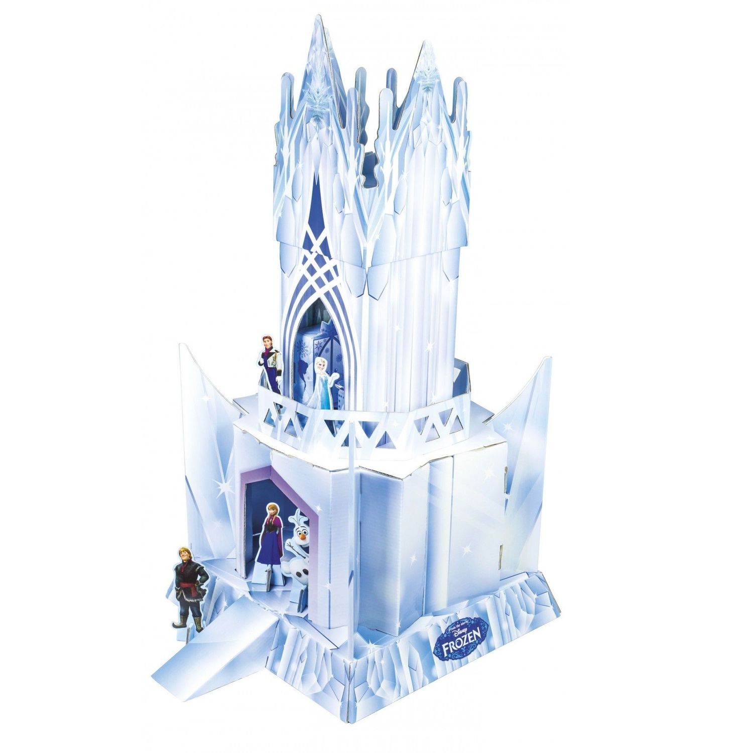 Set de constructie Disney Palatul de gheata Frozen din carton fotografia produsului