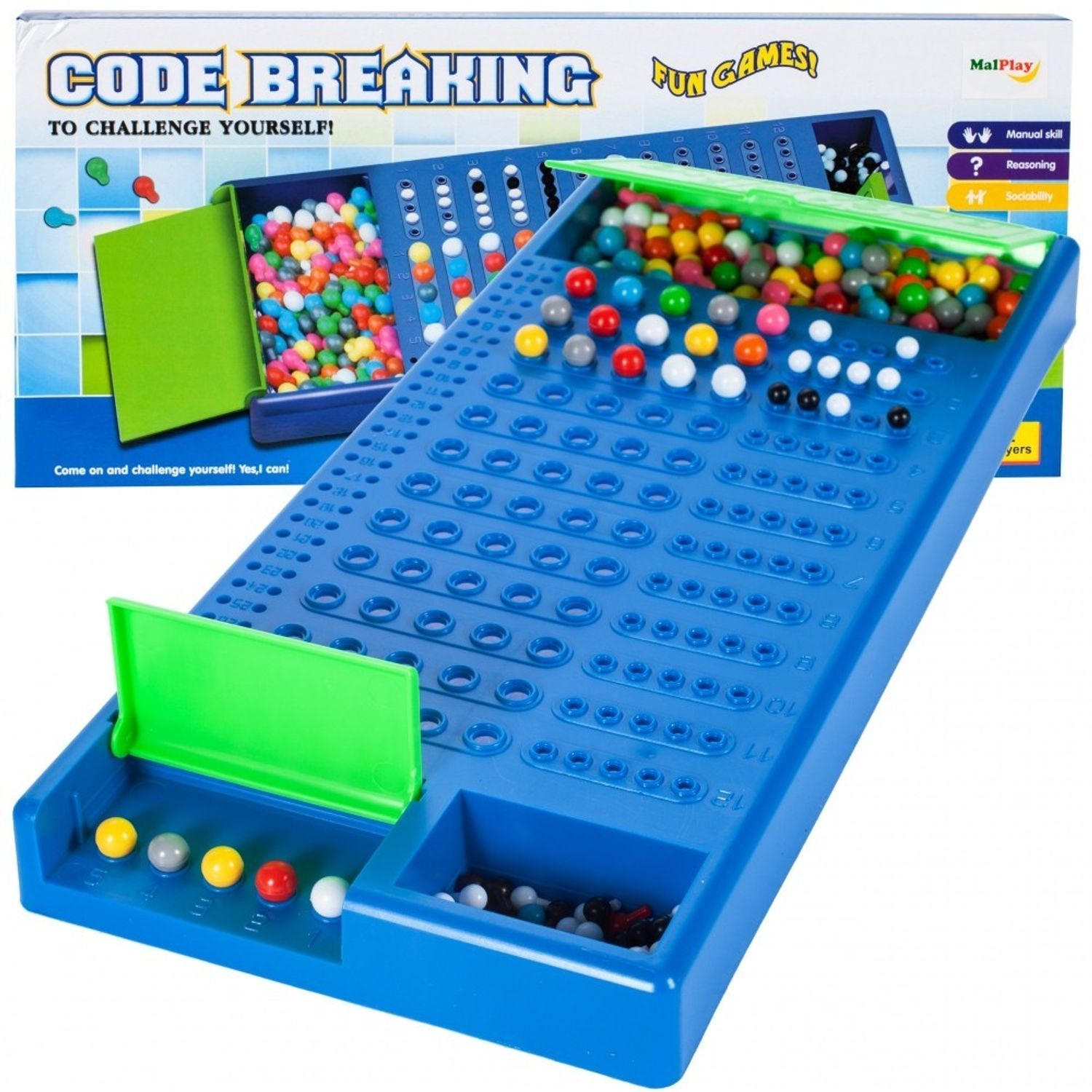 Joc de societate MalPlay Code Breaking Ghiceste codul colorat fotografia produsului View 2 L