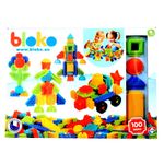 Set de construit BLOKO Tepi 100 de piese colorate STEM Education fotografia produsului