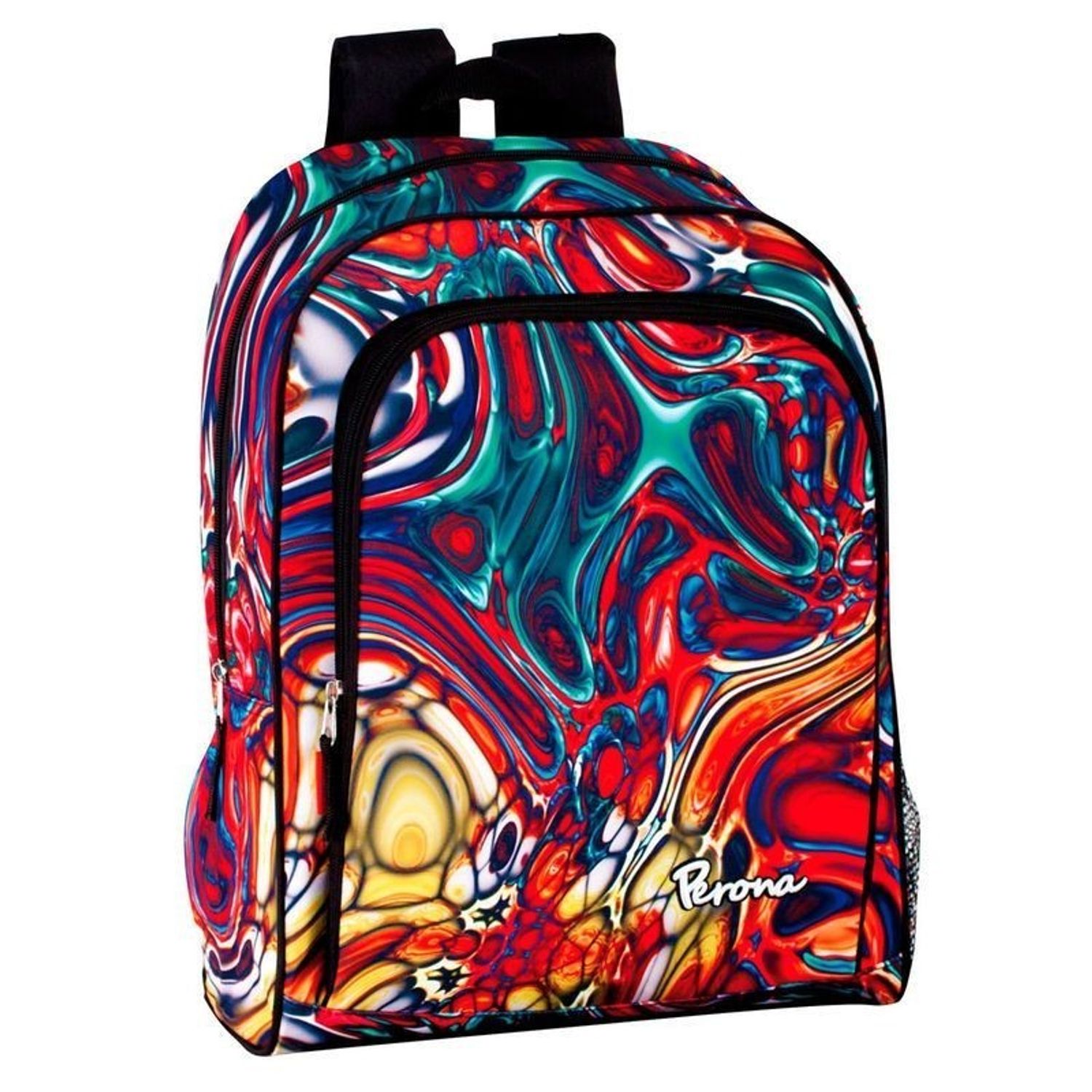 Ghiozdan de scoala Perona Universal 2 compartimente 42 cm Multicolor fotografia produsului
