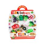 Set de bucatarie MalPlay Legume din plastic cu scai tocator si cutit de bucatarie fotografia produsului