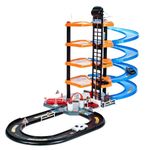 Set de Joaca MalPlay Garaj Circuit cu 4 nivele cu 4 masini, 1 elicopter si accesorii fotografia produsului
