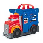 Set de constructie Mega Bloks Camion ce poate fi transformat intr-un circuit de curse 10 piese fotografia produsului