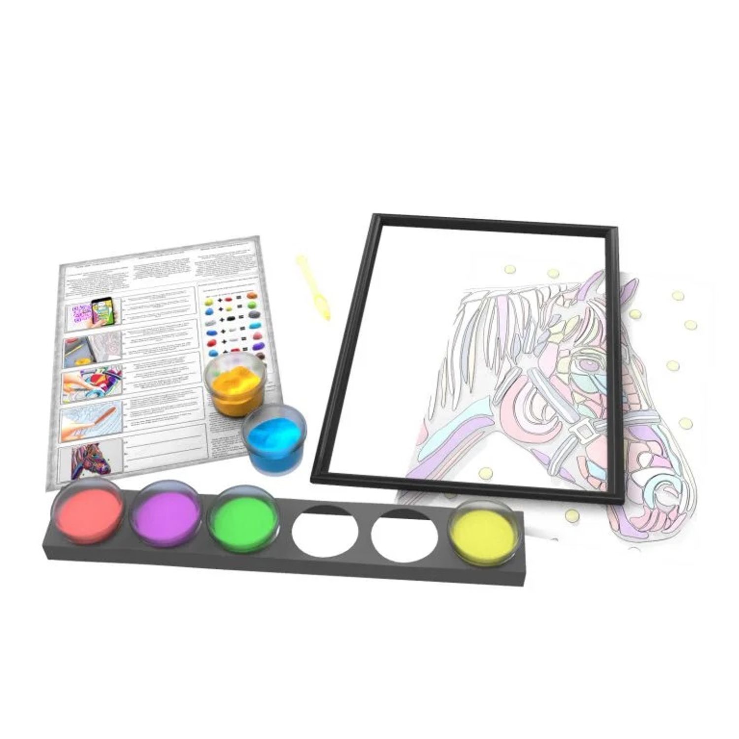 Set pictura 3D cu argila usoara, 40*30cm - HORSE fotografia produsului View 3 L