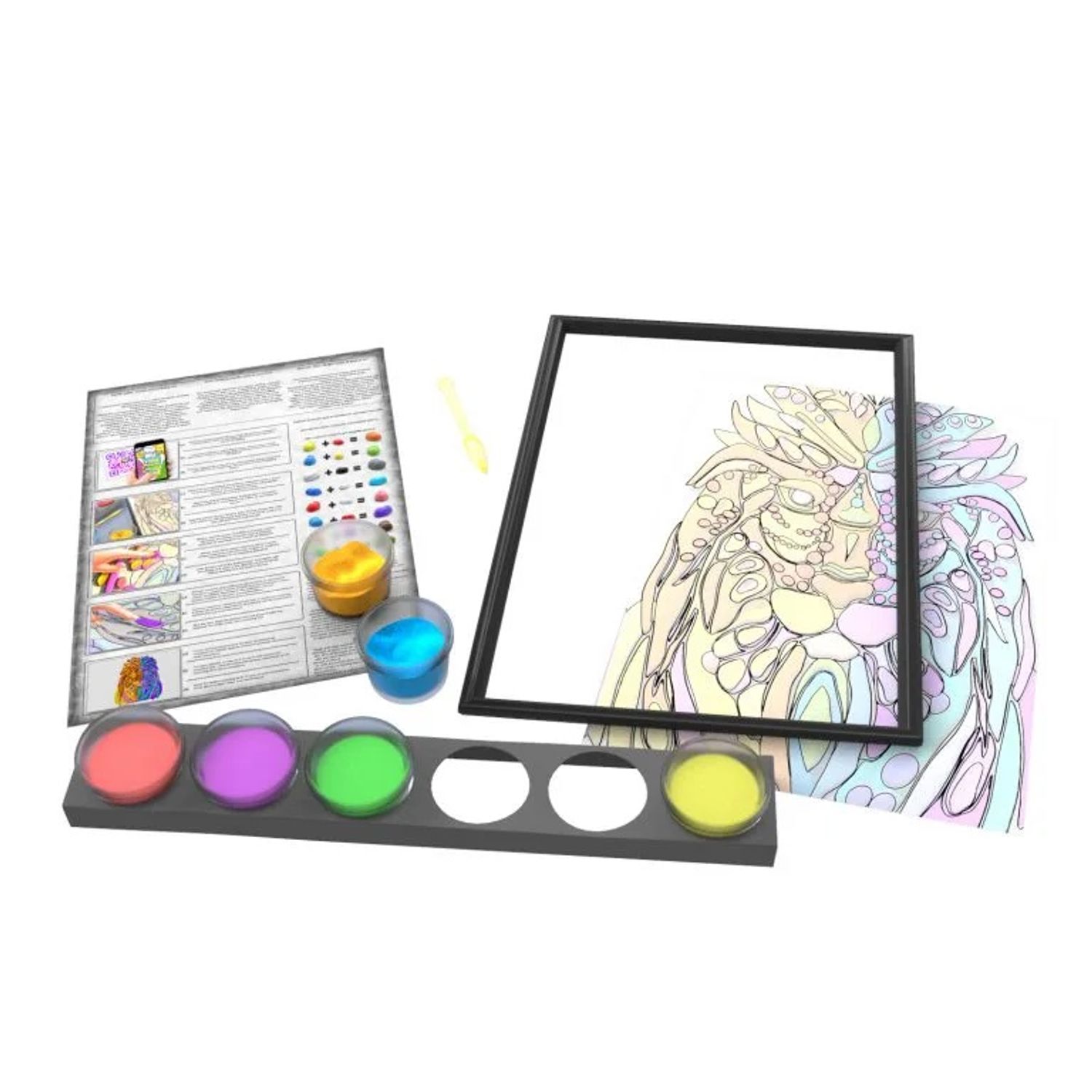 Set pictura 3D cu argila usoara, 40*30cm - LION fotografia produsului View 2 L