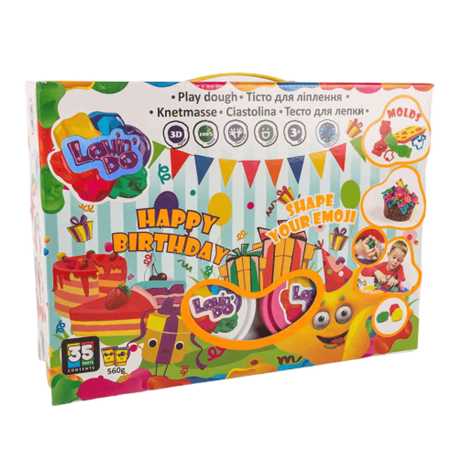 Set de modelat plastilina, Lovin'Do - HAPPY BIRTHDAY fotografia produsului