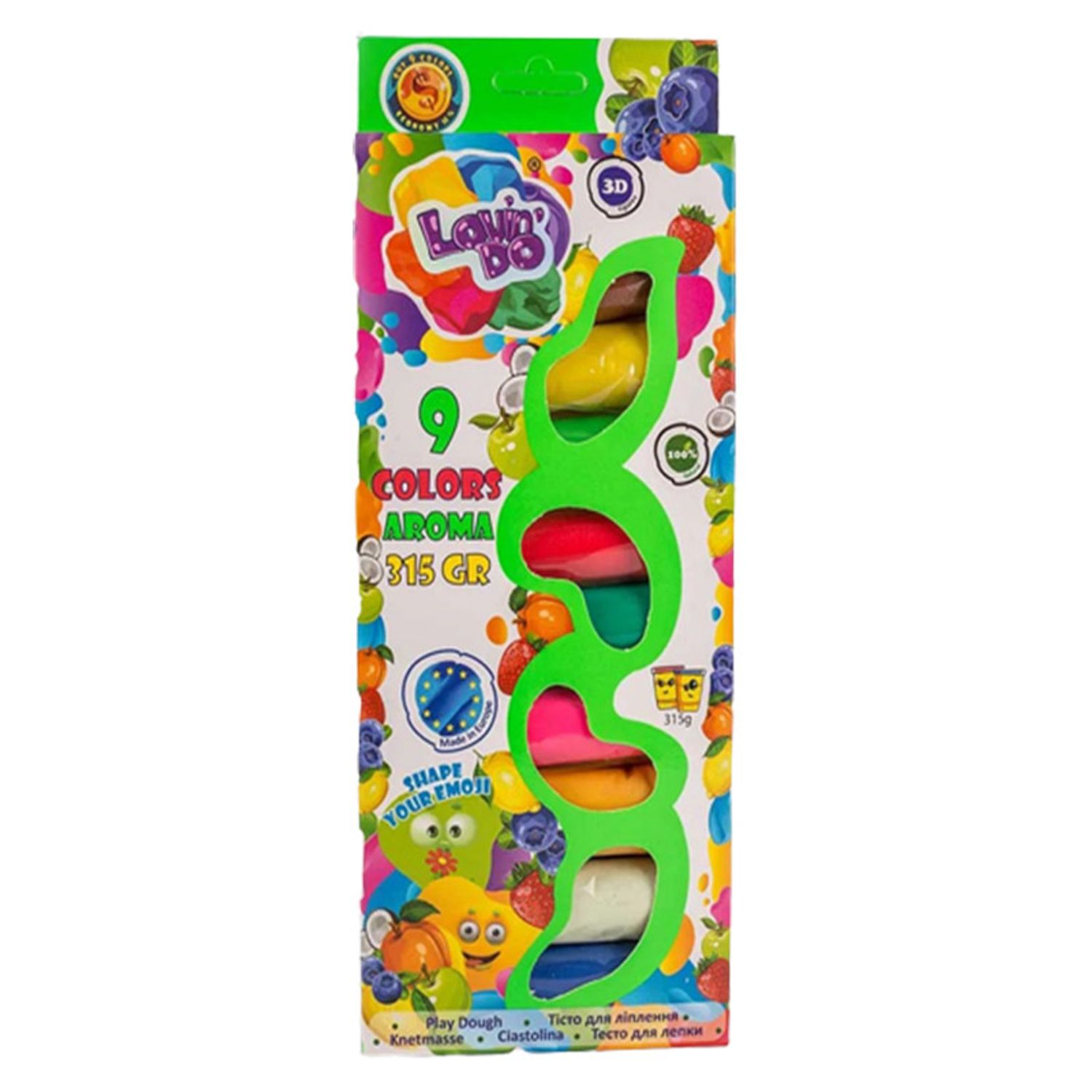 Set plastilina 100% ECO, Lovin&#039;Do, 9 culori*35gr Aroma fotografia produsului