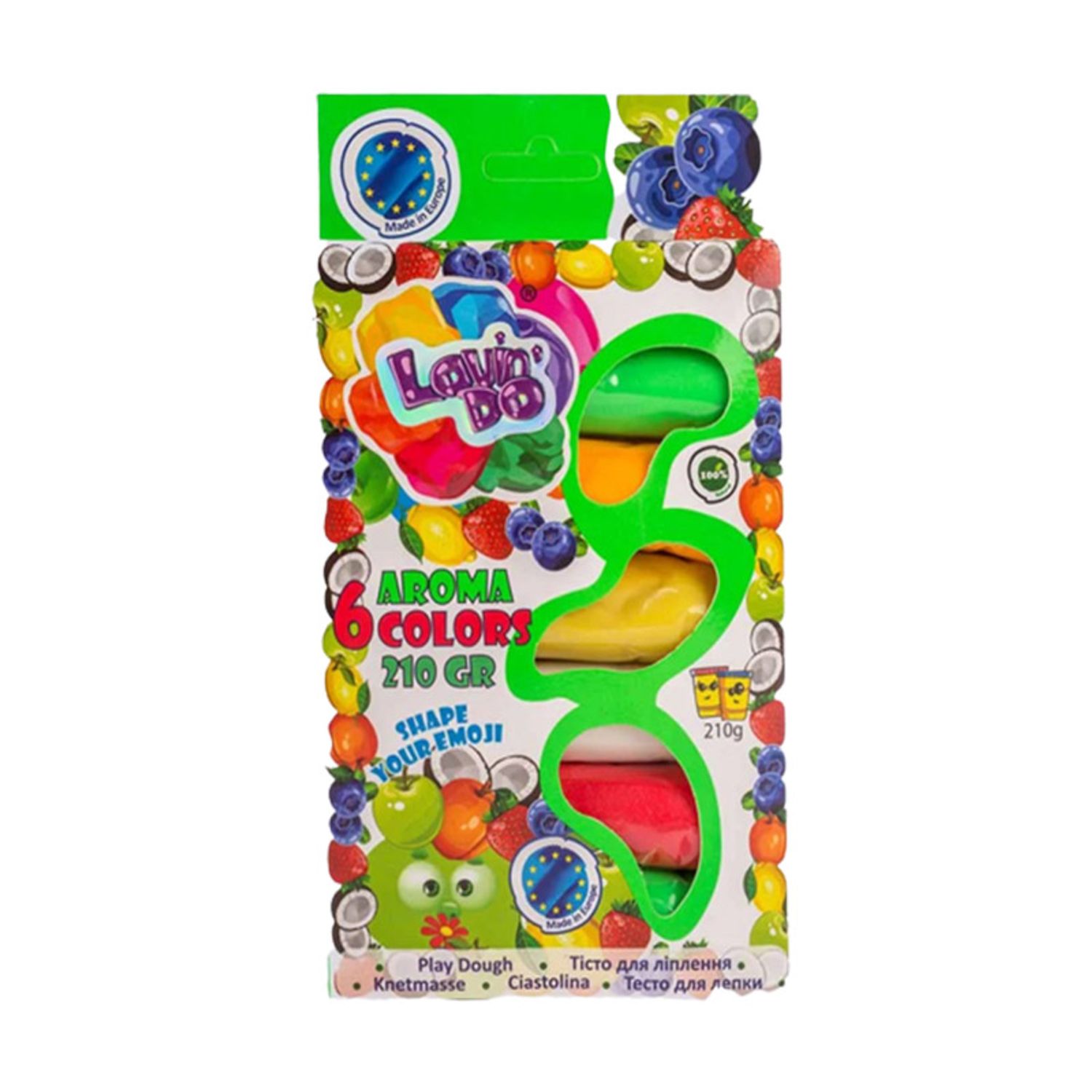 Set plastilina 100% ECO, Lovin'Do, 6 culori*35gr Aroma fotografia produsului