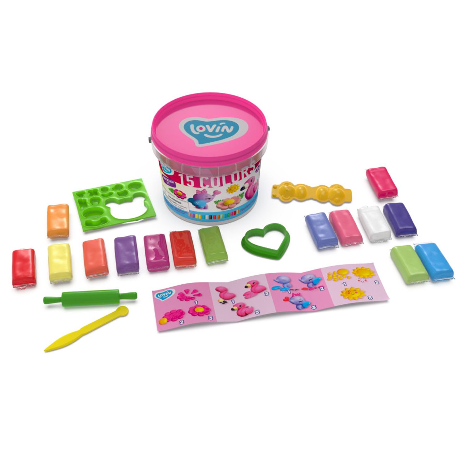 Set plastilina 100% ECO, Lovin'Do, Cute Animals fotografia produsului View 2 L