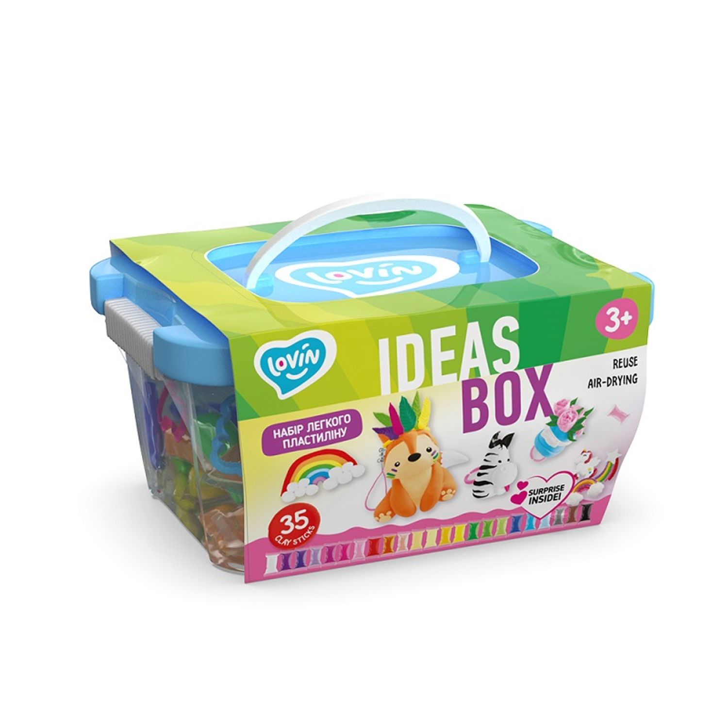Set de creatie cu argila usoara, Lovin'Do, Ideas Box fotografia produsului