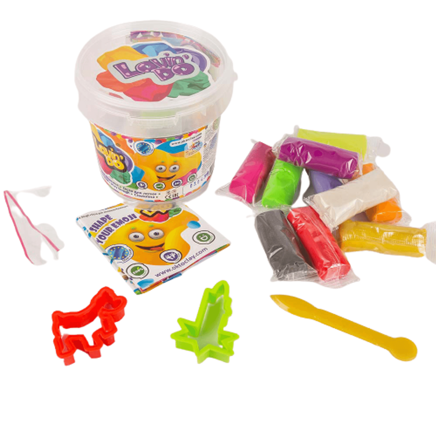 Set plastilina 100% ECO, Lovin'Do - 10 culori si forme de modelaj - culori asortate fotografia produsului View 2 L