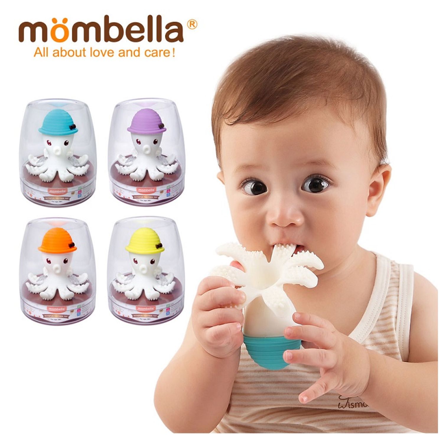 INEL GINGIVAL DIN SILICON, MOMBELLA - OCTOPUS ORANGE fotografia produsului View 6 L
