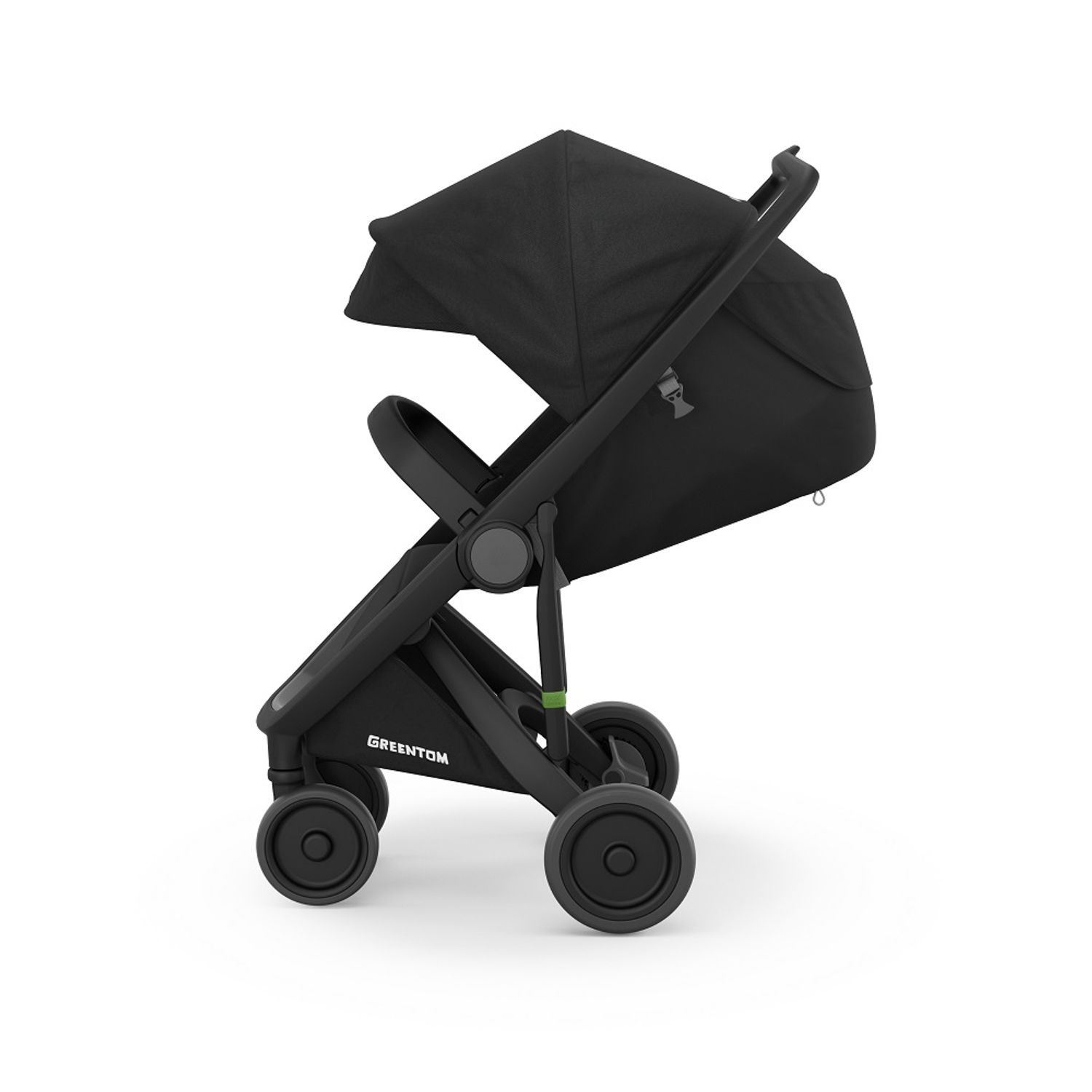 Carucior, Greentom, Classic Upp, 100% Ecologic, Black Black fotografia produsului View 3 L