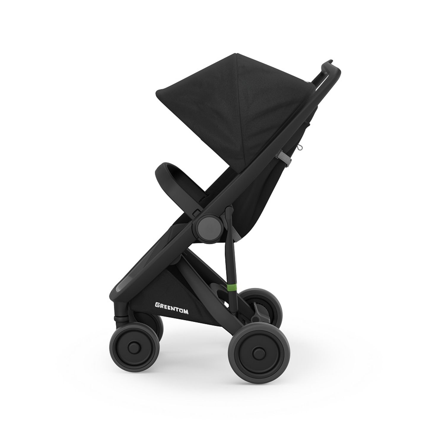 Carucior, Greentom, Classic Upp, 100% Ecologic, Black Black fotografia produsului View 2 L