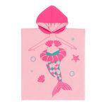 Prosop de baie cu gluga, Poncho, Zoocchini, 64x58cm, 2-6 ani, Sirena fotografia produsului
