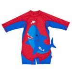Costum de baie Zoocchini, protectie UPF50+, Marime L, 24-36 luni - Shark fotografia produsului