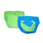 Set 2 chilotei de baie impermeabili, Zoocchini, protectie UPF50+, marime L, 24-36 Luni â€“ Alligator fotografia produsului