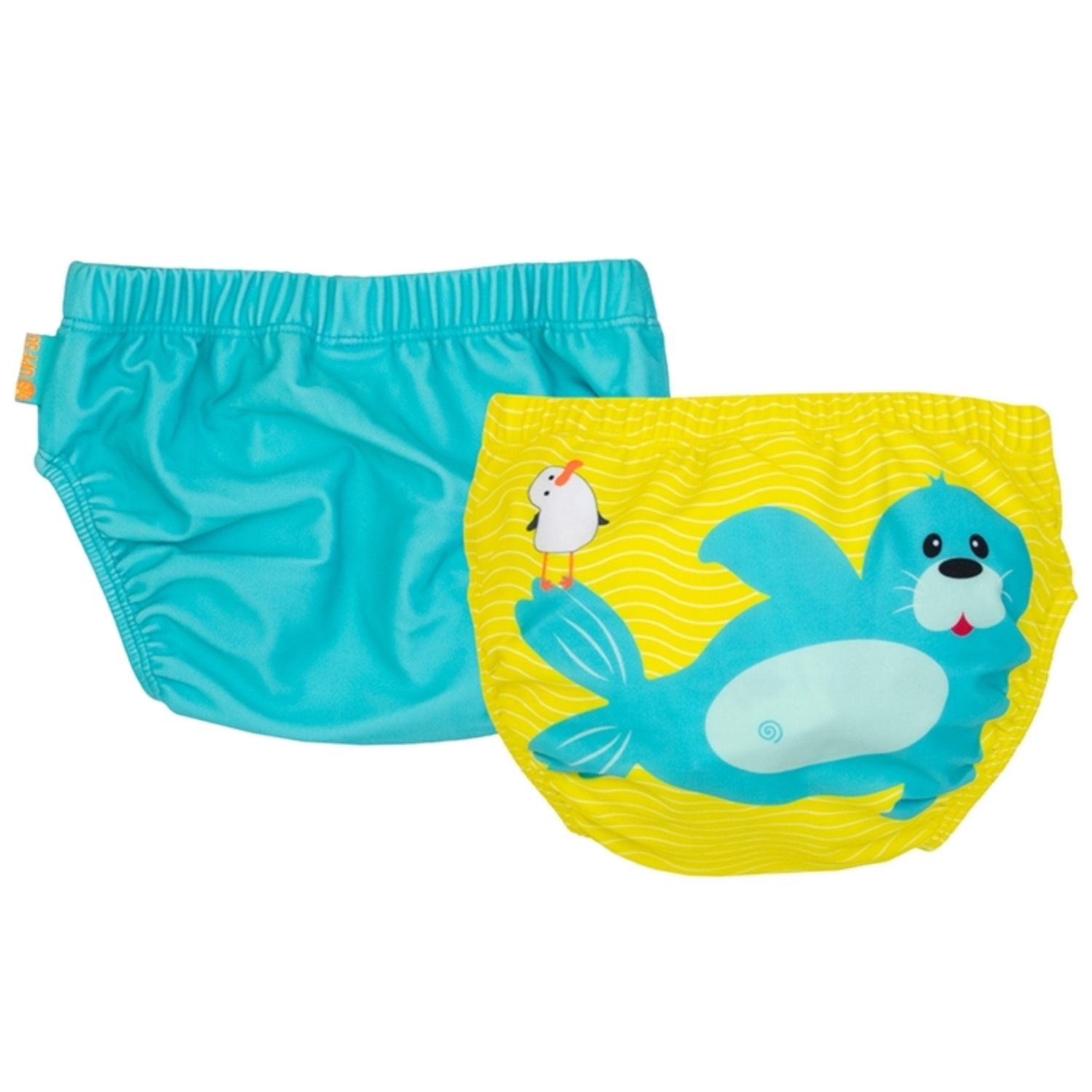 Set 2 chilotei de baie impermeabili, Zoocchini, protectie UPF50+, marime M, 12-24 Luni â€“ Seal fotografia produsului