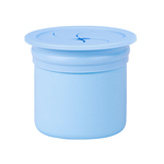 Cana cu pai si recipient gustari Minikoioi, 100% Premium Silicone, Sip+Snack – Mineral Blue/Aqua Green fotografia produsului View 2 S