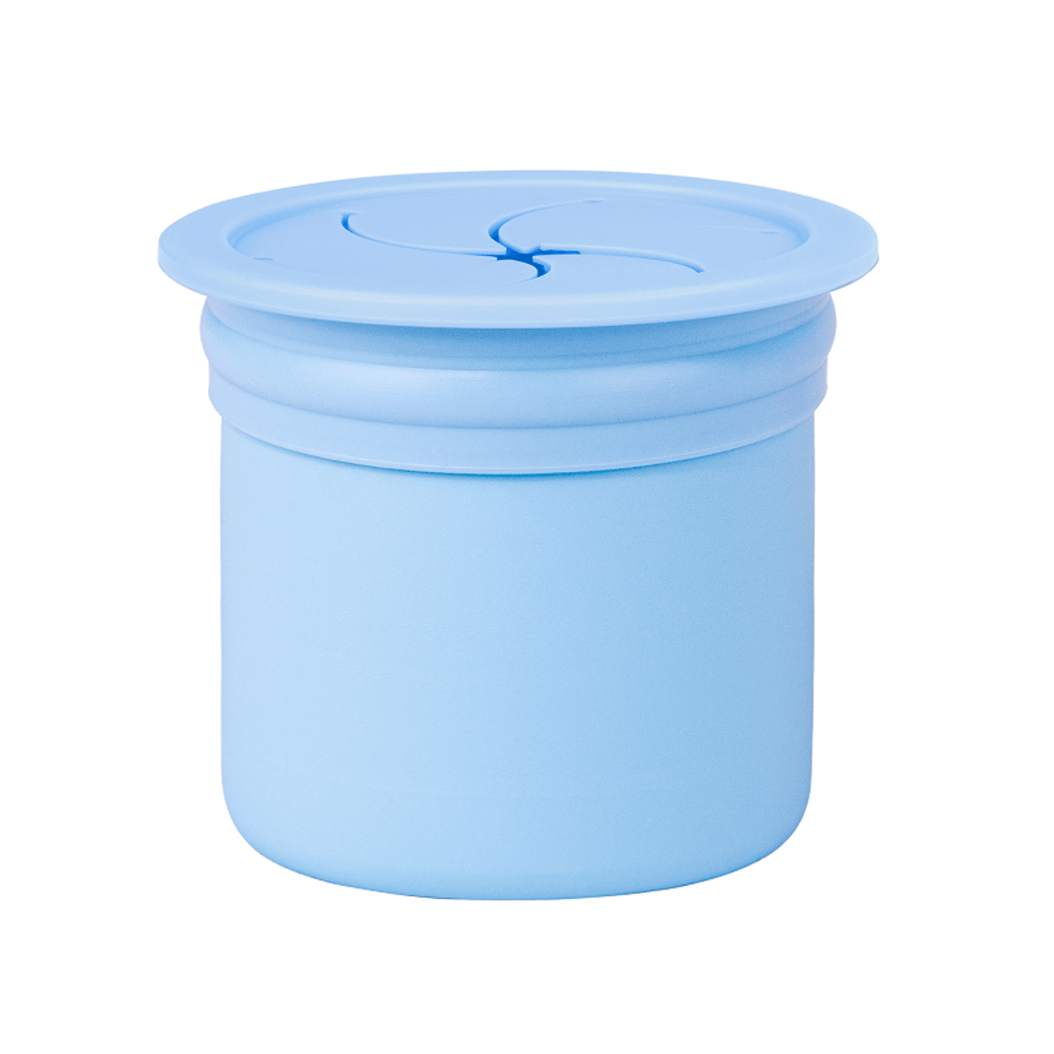 Cana cu pai si recipient gustari Minikoioi, 100% Premium Silicone, Sip+Snack – Mineral Blue/Aqua Green fotografia produsului View 2 L