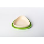 Set 2 farfurii, eKoala, BIOplastic, White/Green fotografia produsului View 2 S