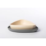 Set 2 farfurii, eKoala, BIOplastic, White/Grey fotografia produsului View 3 S
