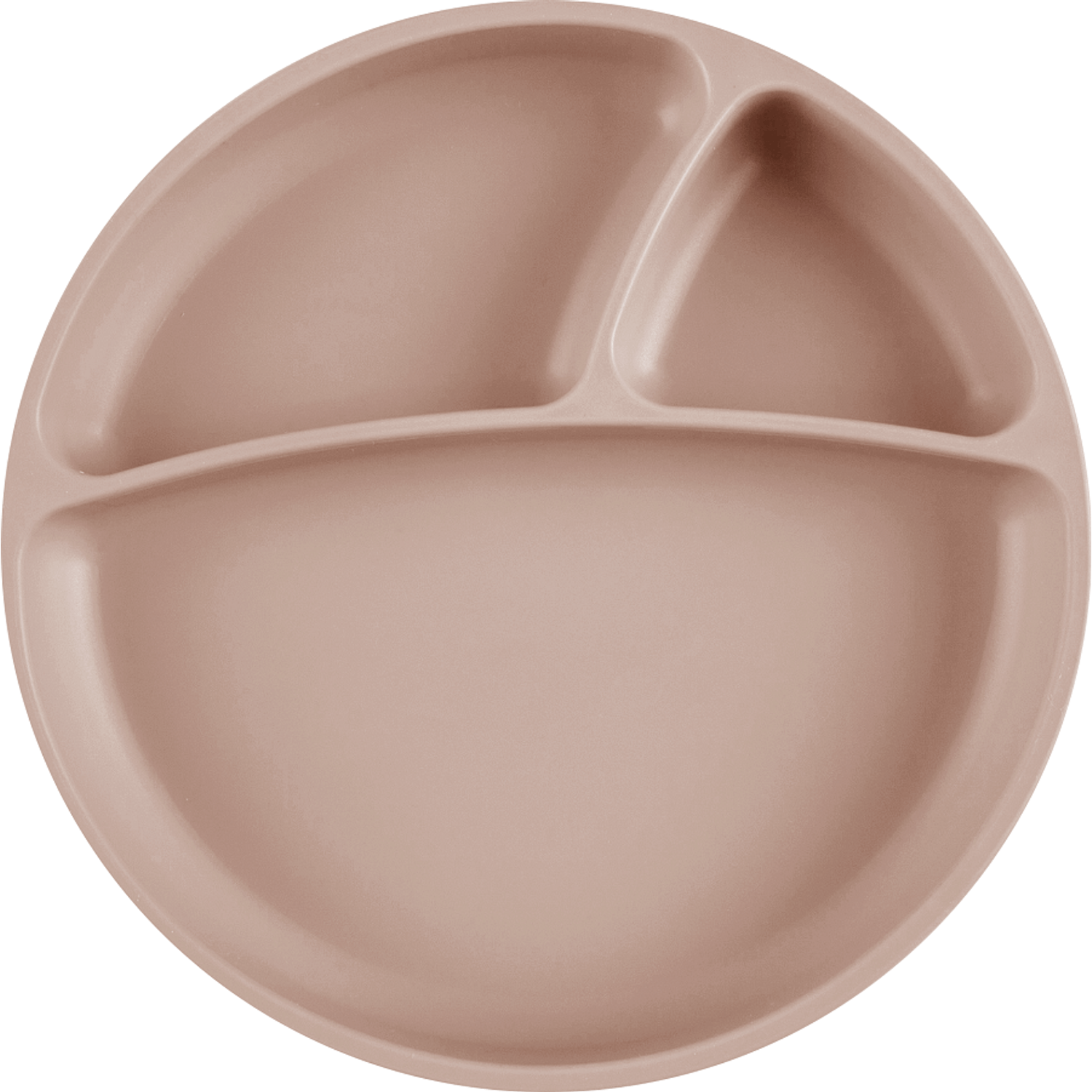Farfurie compartimentata Minikoioi, 100% Premium Silicone – Bubble Beige fotografia produsului