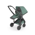 Carucior 2 In 1, Greentom, 100% Ecologic, Black Sage fotografia produsului View 4 S