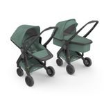 Carucior 2 In 1, Greentom, 100% Ecologic, Black Sage fotografia produsului