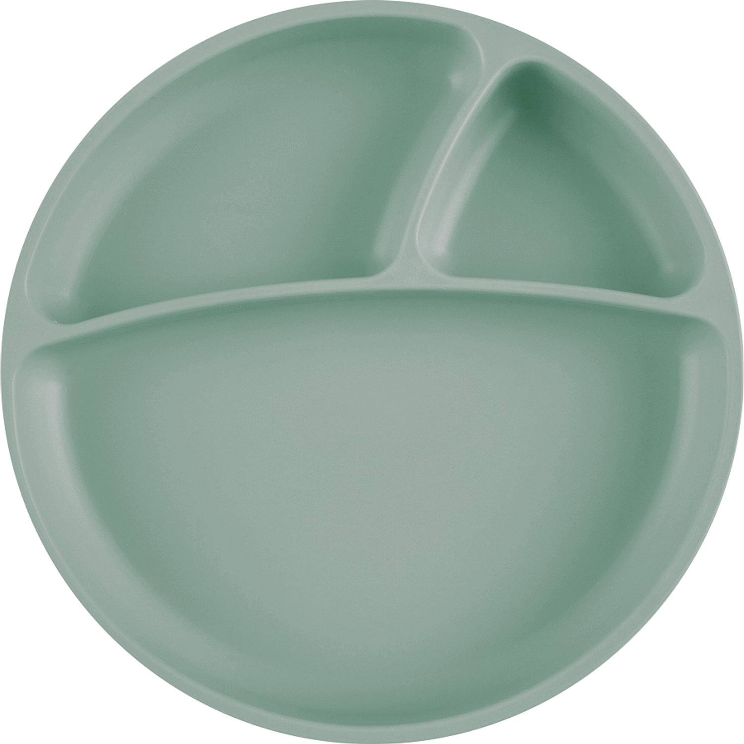 Farfurie compartimentata Minikoioi, 100% Premium Silicone &ndash; River Green fotografia produsului
