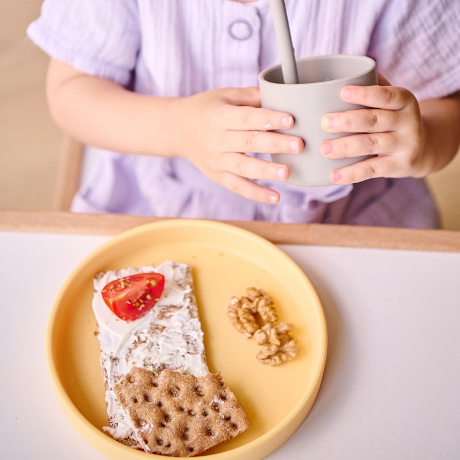 Farfurie Minikoioi, 100% Premium Silicone – Velvet Rose fotografia produsului View 6 L