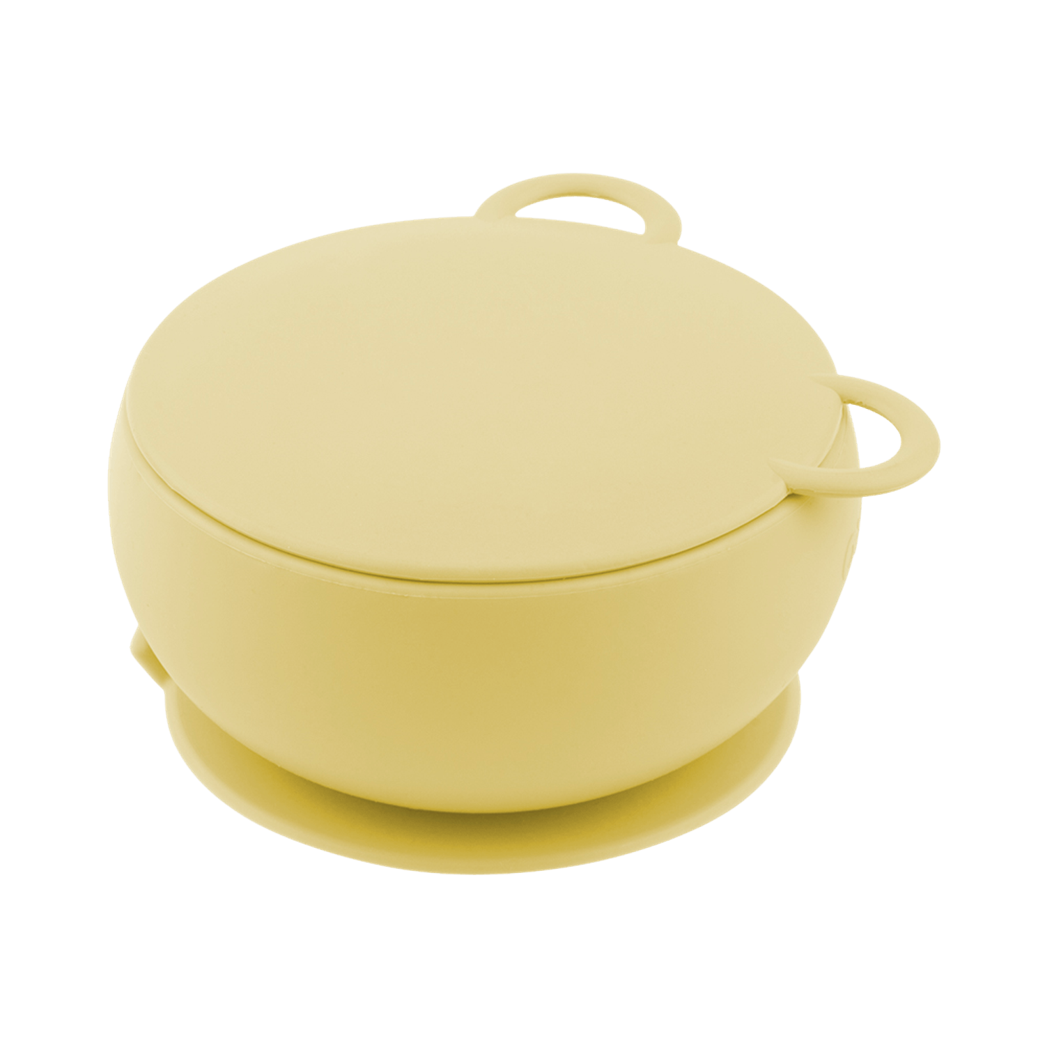 Bol Minikoioi cu Ventuza si Capac, 100% Premium Silicone &ndash; Mellow Yellow fotografia produsului View 2 L