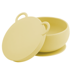 Bol Minikoioi cu Ventuza si Capac, 100% Premium Silicone &ndash; Mellow Yellow fotografia produsului