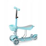 Trotineta 3 in 1, QKIDS, ILI Blue, cu 3 roti, Maner pentru parinte, Scaun reglabil pe 3 trepte, Frana flexbrake, - 5900495895233 fotografia produsului View 3 S