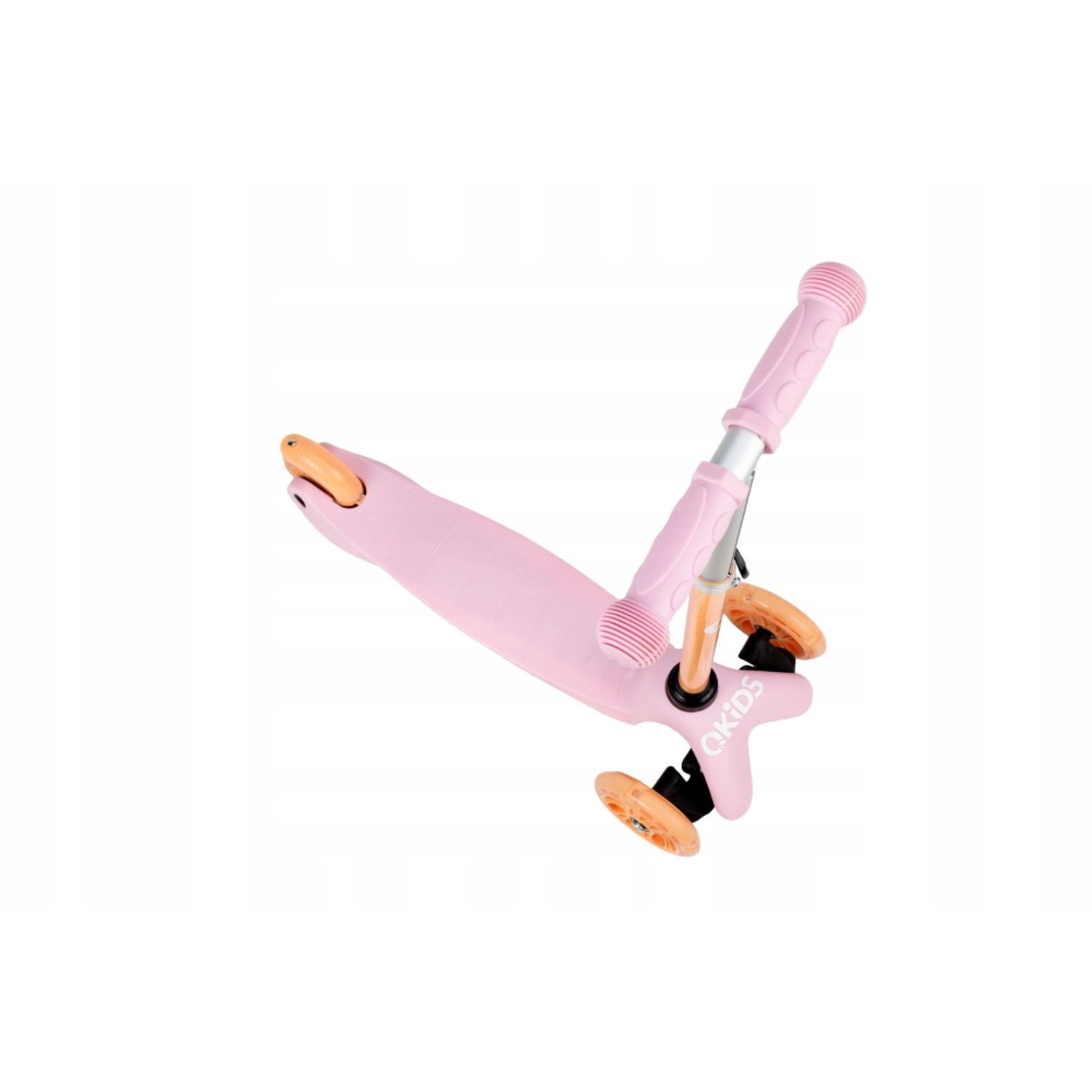 Trotineta cu 3 roti, QKIDS, LUMIS Orange, Ghidon reglabil pe 3 trepte, Flexbrake, Rulmenti ABEC-7, Platforma anti- - 5900495890184 fotografia produsului View 5 L