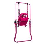 Leagan pentru copii, AppeKids, cu spatar reglabil, Pink Flowers fotografia produsului View 6 S