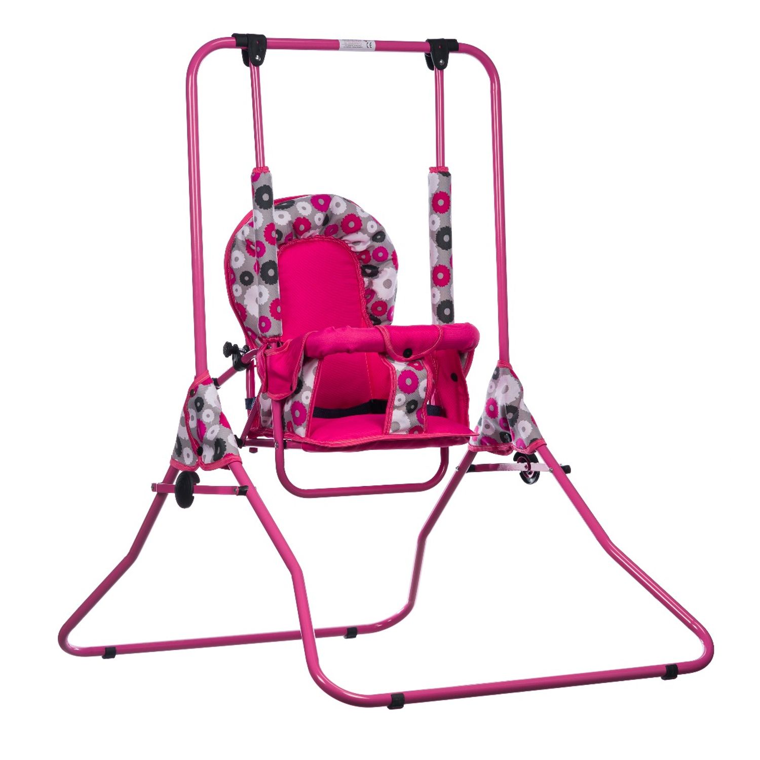 Leagan pentru copii, AppeKids, cu spatar reglabil, Pink Flowers fotografia produsului View 3 L