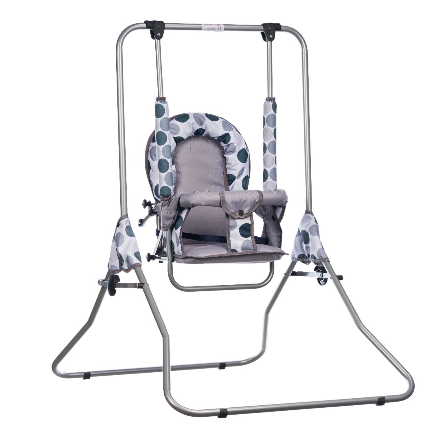 Leagan pentru copii, AppeKids, cu spatar reglabil, Grey Dots fotografia produsului View 3 L